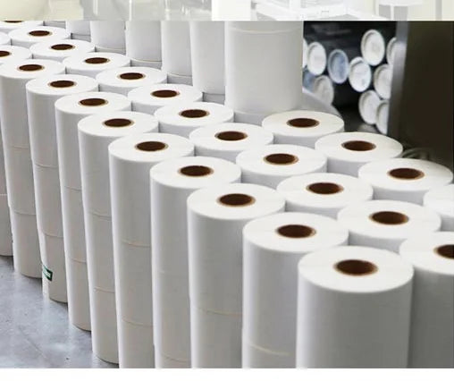 Glossy  White PET Custom Size Custom Color Custom Print Rolls Papers Adhesive Material Blank Labels