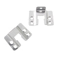 New Design Iron Zinc Plated Silver 4-Hole Pozzi Hinged Self-Fix Photo Frame Hanger Hardware Accessories 22x37mm Bag Packaging