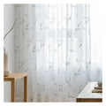 Innermor European & American Style Decorative Floral Tulle Curtains 100% Polyester Customizable for Bedroom Living Room Hotel
