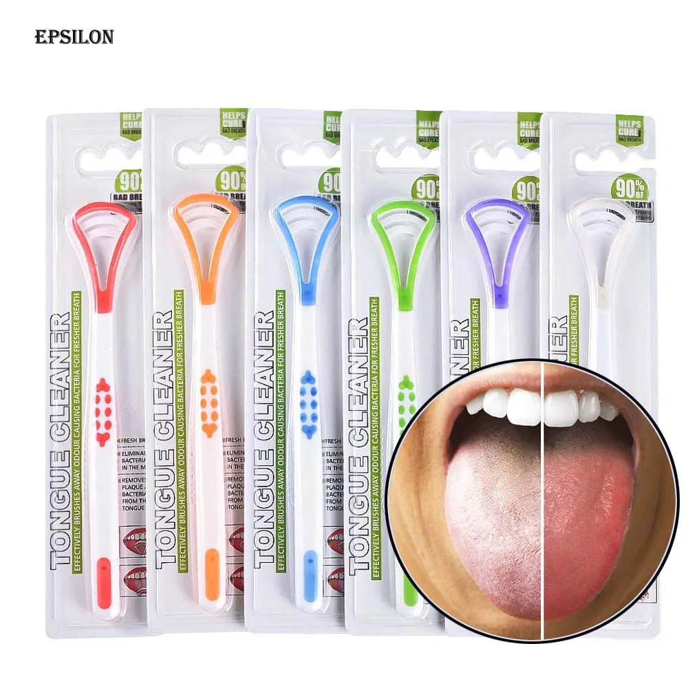 Epsilon Tongue cleaner tongue scraper new design high quality Tongue cleaner for kids