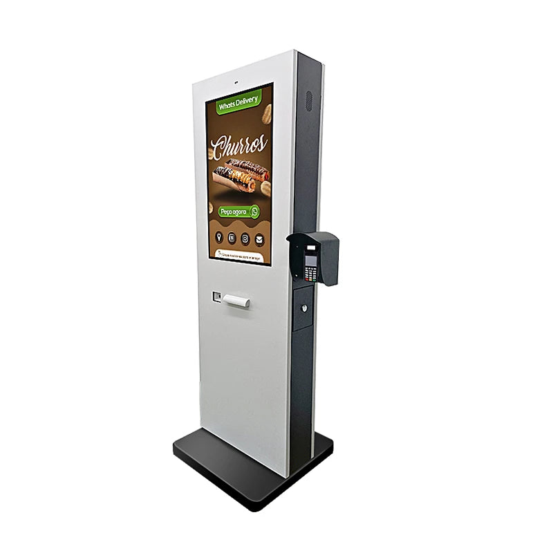 32inch Outdoor 1500 Brightness IP65 Waterproof Qr Scanner Thermal Kiosk Printer Android Payment Kiosk Outdoor Signage Display