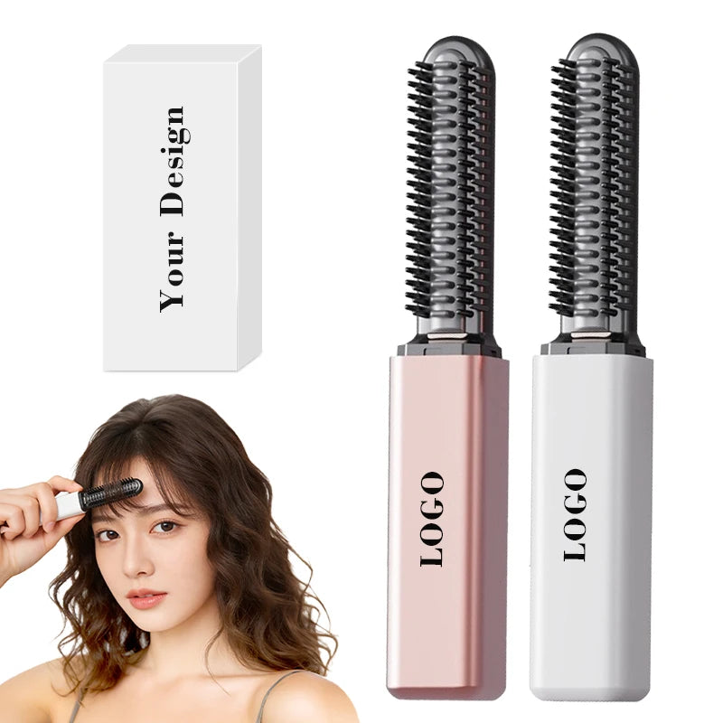 Bulk Order 30s Fast Heating Bangs Hair Iron Electric Professional Hair Styling Tool Cordless Hair Straightener Brush for Women