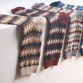 High-end Quality Men's Seasons Combed Cotton Breathable comfort Double Needles Knitted Crew Socks Casual Rhombus Gentlemen Socks