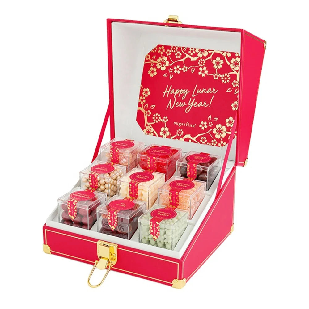 Customization Wholesales Luxury Independent Small Plastic Candy Box Acrylic Cardboard Wedding Favour Gift Candy Packaging Boxes