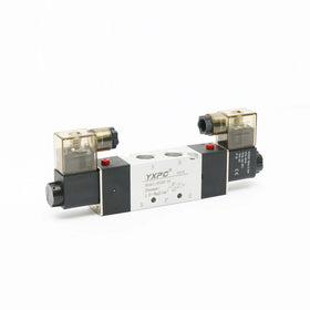 Low Price Fast Delivery 4V320-08 4V320-10 Double Control 5/2 Solenoid Valve Pneumatic air Valve Ningbo 3/8 Solenoid Valve 24vdc