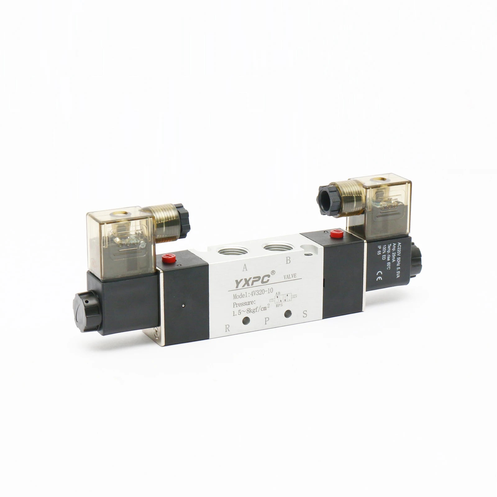 Low Price Fast Delivery 4V320-08 4V320-10 Double Control 5/2 Solenoid Valve Pneumatic air Valve Ningbo 3/8 Solenoid Valve 24vdc