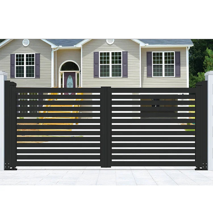 Customize Aluminum Sample Main Gate Portones Rusticos Design for House