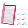 XIUSUZAKI 3D-20D 0.07 Short Stem Premade Volume Fan Russian Volume Fan Eyelash Pre Made Fans Eyelashes Extensions Large Tray