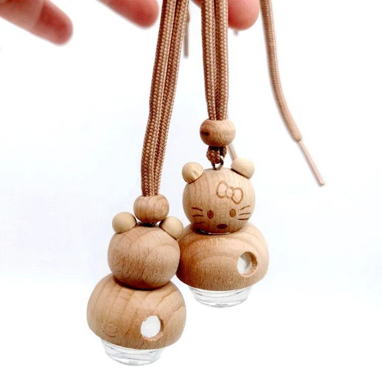 10ml Empty hanging car perfume bottle air freshener exporter Fragrance Air Freshener Empty Glass Bottle For Essential Oils