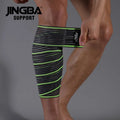 JINGBA Manufacturer Lifting Knee Bandage Super Heavy Duty Fitness for Powerlifting Calf Knee Support Brace for Men and Women