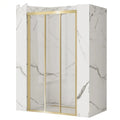 MYN 2026 European Sliding Tempered Glass Bathroom Shower Enclosure Shower Door