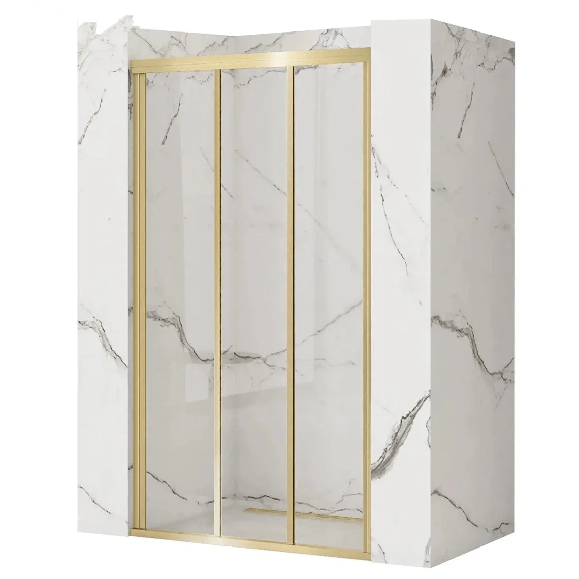 MYN 2026 European Sliding Tempered Glass Bathroom Shower Enclosure Shower Door