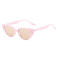 XY3971 Custom Logo Retro Triangle Pink Shades Sun Glasses Women Cat Eye Sunglasses Female Lunettes De Soleil Femmes