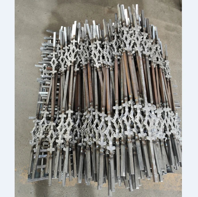 Ornamental Wrought Iron Stair Part Stair Baluster for Staircase Railing Handrail Balustrade Balcony Gate Fence Parts