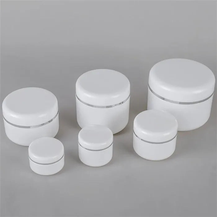 5g 10g 30g 50g 100g 150g 250g Plastic White Cream Jar Cosmetic Cream Empty Jar PP Make-up Cosmetics Bottle Skin Care Cream Jar