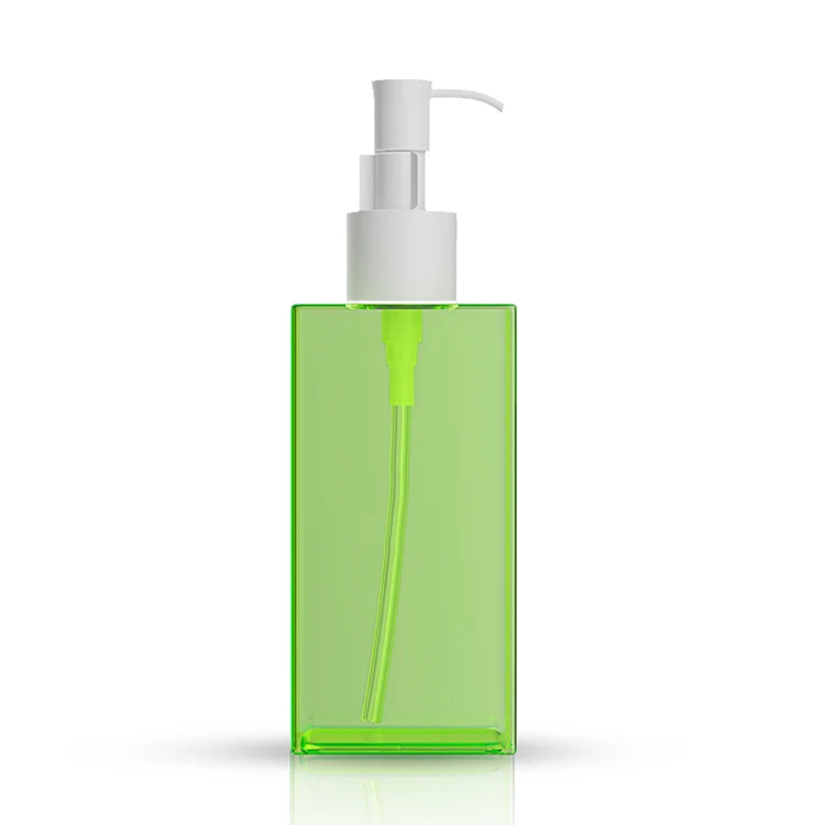 150ml PETG Flat Square Cosmetic Packaging Bottles Pump Sprayer Sealing Lotion Body Wash Shampoo Face Masks Wigs Loose Powder