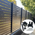 Customize Inexpensive Aluminum Garden Slat Privacy Fence Frames and Garden Grilles with Horizontal Slat Designs