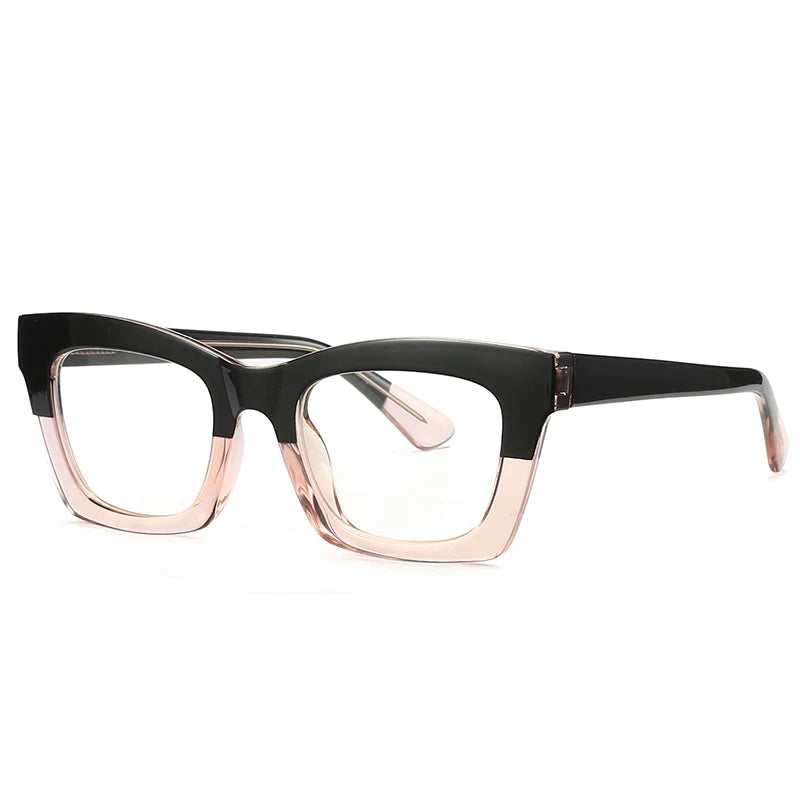 TR90 Blue Light Blocking Spectacles Frame Women Eye Glasses Frame for Myopic Support Prescriptions Square Optical Eyeglasses