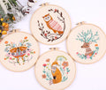 Embroidery Starter Kit with Animal Design and English Instructions Small Order Accepted