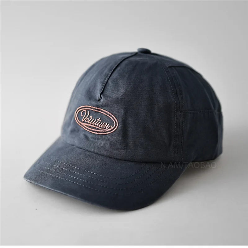 Custom High Quality 5 Panel Unstructured Embroidery Logo Cotton Curved Brim Short Brim Sport Cap Dad Baseball Hat