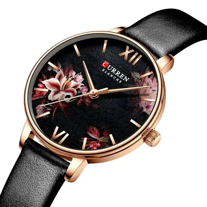 2023 Curren 9059 Ladies Quartz Watch for Women Fashion Casual Dress Ultra-thin Clocks Retro Elegant and Refined Romantic Style w