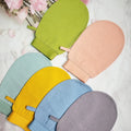 Custom Logo Packing Scrub Turkish Exfoliating Bath Glove Body Exfoliator Fake Tan Remover Deep Peeling Gloves