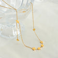 New Arrival 18k Gold Pvd Plated Stainless Steel Geometric Star Charm Pendant Necklace for Women Jewelry Wholesale