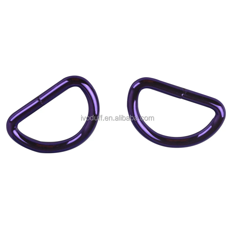 Hot Selling Various Color 25mm Metal Handbag Purse D Ring
