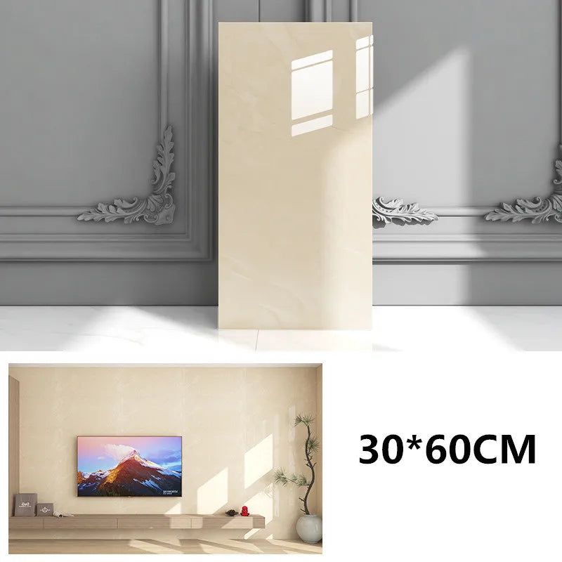 30*60cm Aluminum Plastic Board Self-adhesive Wallpaper Marble Wall Sticker  Wall Decorative Wall Panel Ugly Waterproof  Fireproo