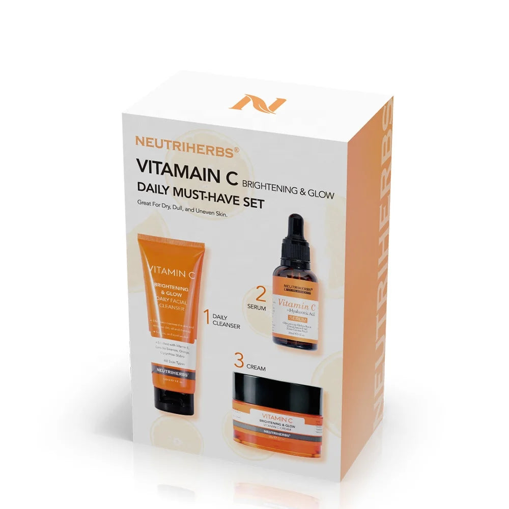 Oem Beauty Product Vitamin C Skin Care Whitening Cream Set Anti Aging Brightening Skin Care Set Skin Care Products Set