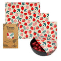 3 Pack Reusable Organic Bee Wax Food Wrap Wholesale Degradable Bowl Covers for Kitchen