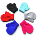 1-4 Years Winter Knitted Gloves for Baby Boys and Girls Warm Rope Full Finger Mittens Gloves for Children Toddler Kids