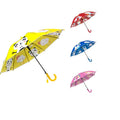 OVIDA Custom 19"8 k Cute Straight Umbrella for Children 8 Ribs Pongee Fabric Back to School Portable Student Umbrella