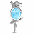 7 Days Shipping 925 Jewel Faceted Larimar Super Larimar Blue Stone Larimar Sterling Silver