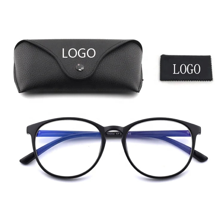 DOISYER Lightweight Eyeglasses Blue Light Blocking Glasses with Print Frame Blue Ray Computer Gaming Glasses
