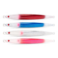 NEW 150g 200g 300g 400g UV Luminous Metal Jig Lures Quick Sinking Jigging Iron Plate Fishing Lure for Saltwater