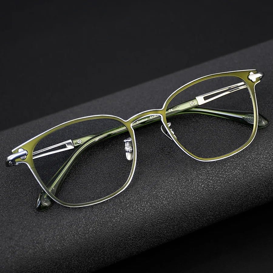 CS-Contour New Japan Japanese 100% Handmade Pure Acetate Titanium Optical Luxury Top Quality Eyeglasses Frames MegaBDM