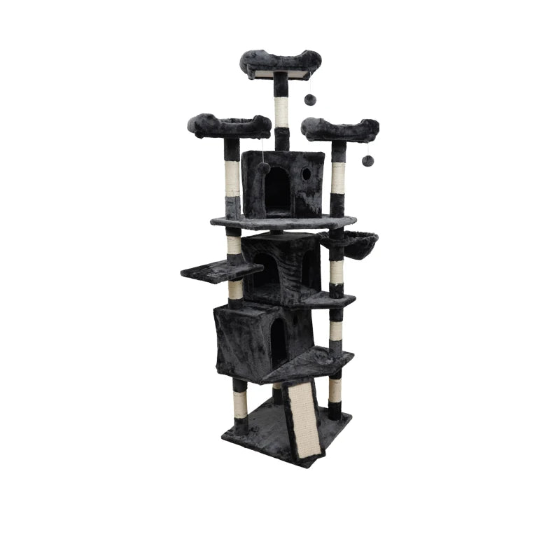 cat toy climbing tree cat house condo scratcher wooden cat tower tree