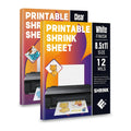 Pvc Shrink Wrap Paper Printable White Heat Inkjet Sheets Colorful Film Peintable Pet Plastic Printable Shrink Paper White