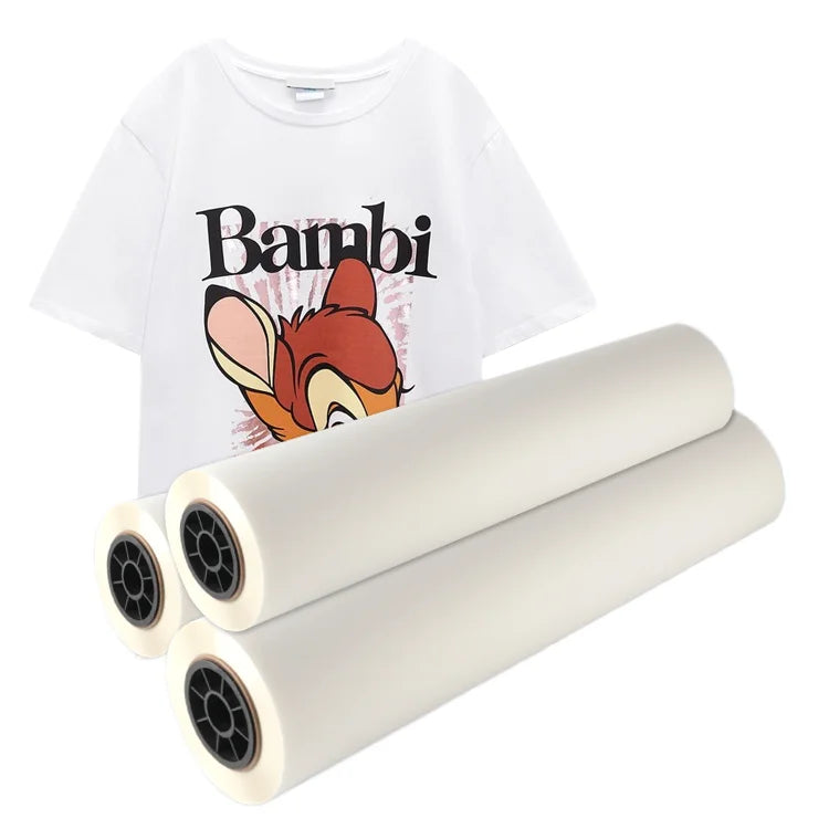Goosam Italy Heat Transfer Hot Peel Digital Printing Double Side 30cm 33cm 60cm PET DTF Film Roll for Clothing