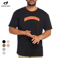 Men's 100% Cotton 180GSM Oversized T-Shirt Custom Logo Embroidered with Chenille US Size Blank Knitted Patch T-Shirts