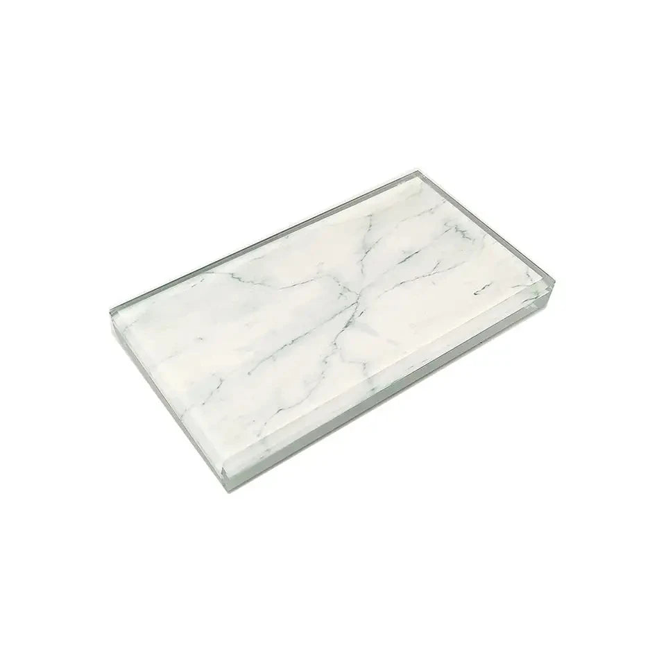 Custom Clear Acrylic Large Eyelash Glue Holder Box Pallet Lash Tile Cute Glass Cover Lash Trays with Convenience