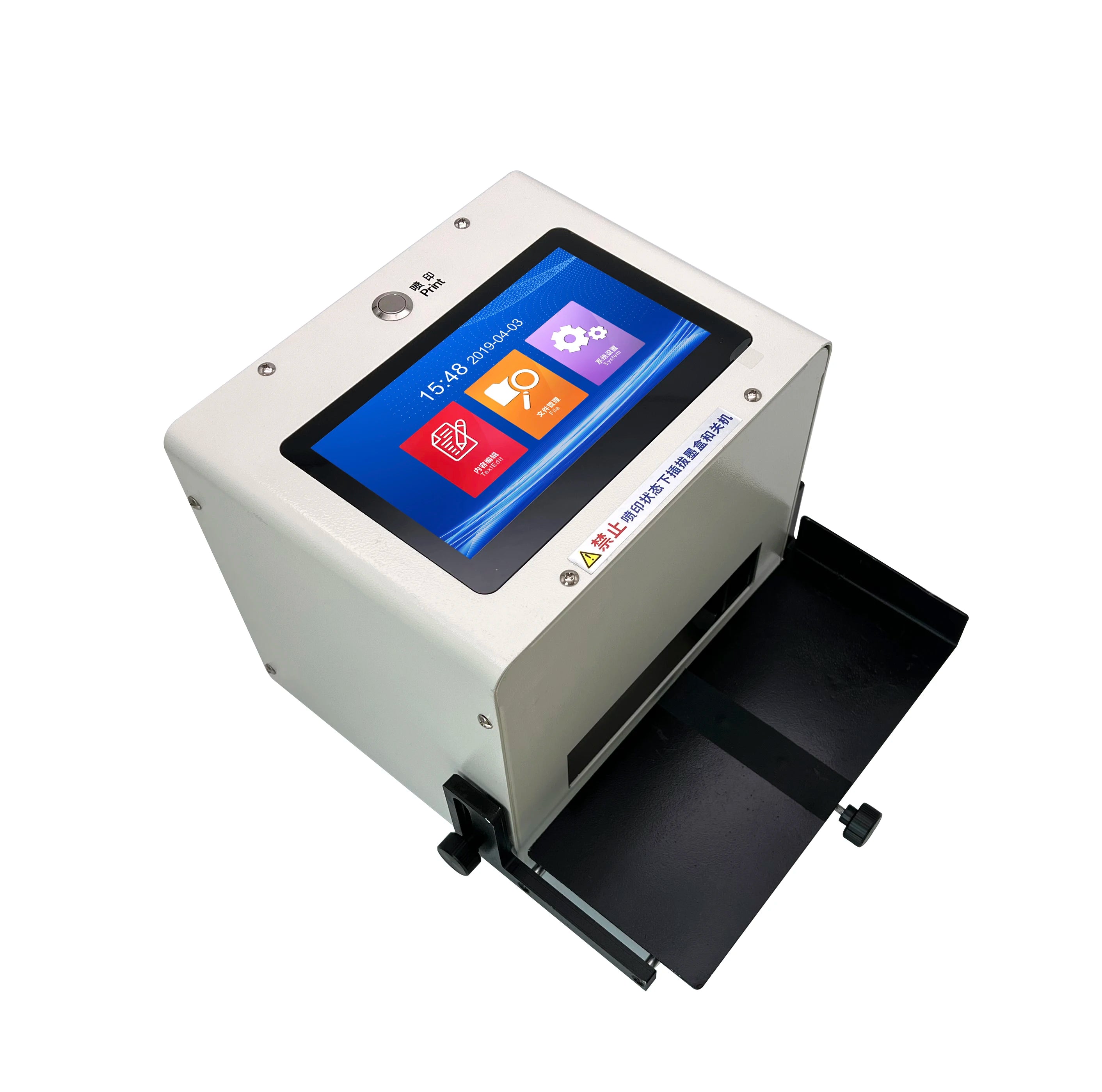 Portable 12.7mm Batch Code Foil Printer Expiry Code Labeling Machine for Plastic Envelope Tube Egg with XP600 & DX7 Print Heads
