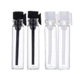 1ml 1.5ml Mini Perfume Tester Glass Bottles with Easy Open End Stopper Screen Printing Eco-friendly Recyclable