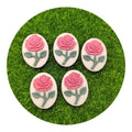 Oval Shape Flatback Resin Flower Rose Cameo Charm Finding Phone Decoration DIY Accessory Jewelry