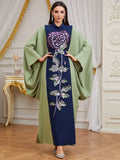 Muslim Abaya Dress Saudi Arabia Beaded Sequins Kaftans Dubai Turkey Arab Oman Islamic Clothing Jalabiya Muslim Party Dress