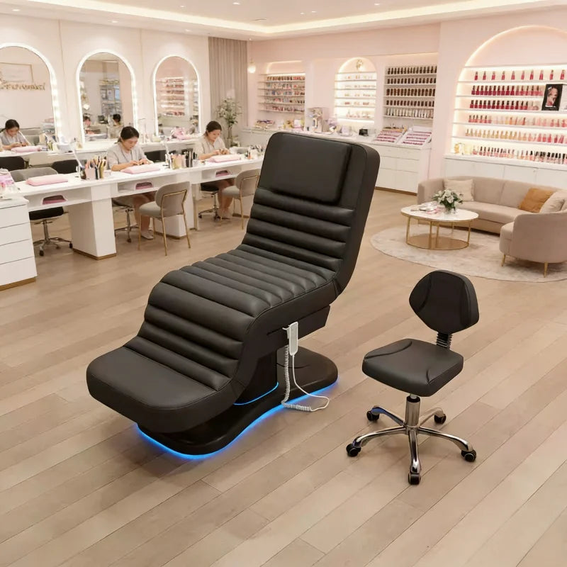 Adjustable Electric Facial Bed with Three Motor Drive Cosmetic Treatment Chair for Beauty Clinic MegaBDM