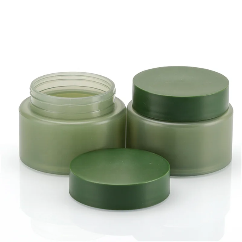 Manufacturer Directly Supplied Non-Spill Facial Mask Cosmetic Jar 100g Straight PP Plastic Wide Mouth Lotion Cream Empty Jar