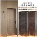 European Standard CE EN Certified High End Hotel Fire Door Wooden Fire Proof 5 Star Hotel Room Entrance Doors with Side Panel