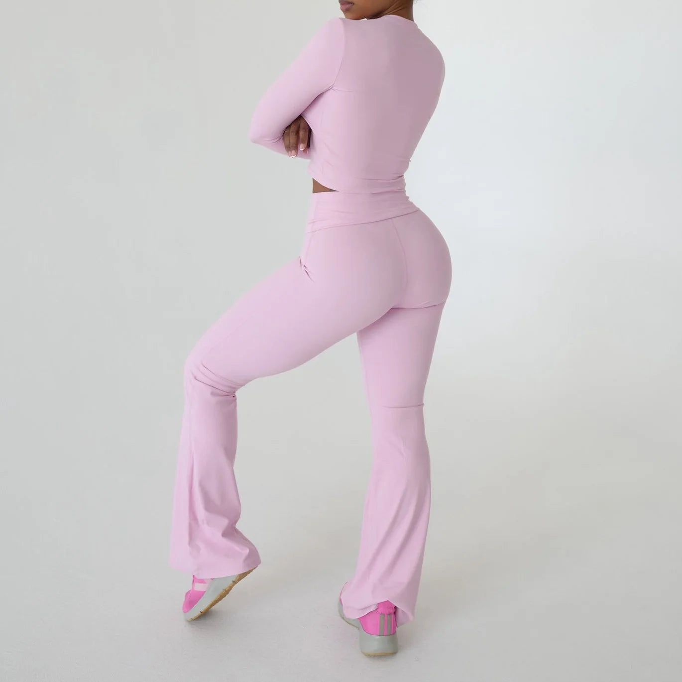 Gym Yoga Sets Fitness Women Sportswear Workout Sets Long Sleeve Yoga Set for Women Gym Activewear Manufacturer